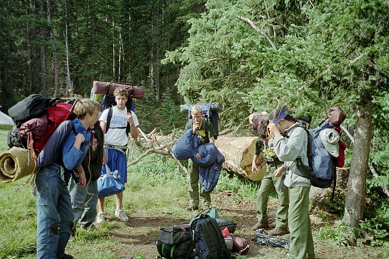 File:VarsityScoutspreparingtoheadoutbackpacking2004.jpg